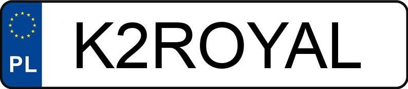 Numer rejestracyjny K2ROYAL posiada AUDI Q7 TDI MR`06 E4 4L Tiptronic