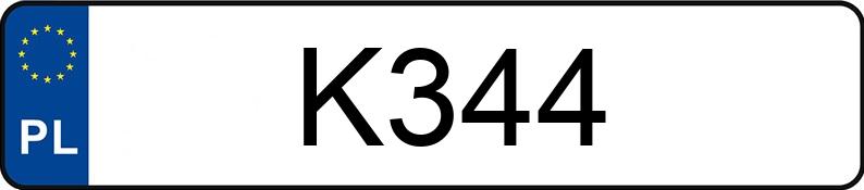 Numer rejestracyjny K344 posiada HONDA ACCORD Numer rejestracyjny K344 posiada HONDA ACCORD