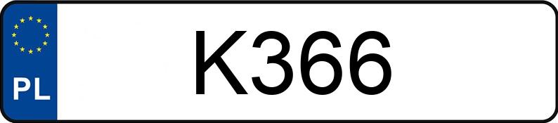 Numer rejestracyjny K366 posiada DODGE Grand Caravan 3.6 Kat. MR`11 SXT Aut. Numer rejestracyjny K366 posiada DODGE Grand Caravan 3.6 Kat. MR`11 SXT Aut.