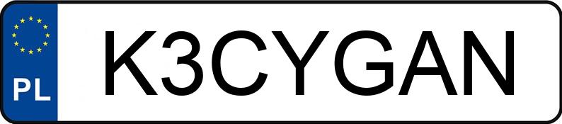 Numer rejestracyjny K3CYGAN posiada BMW 320 Diesel MR`16 E6 F30 xDrive