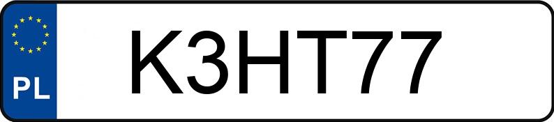 Numer rejestracyjny K3HT77 posiada BMW M 3 3.0 MR`22 E6d/e G80 xDrive Competition Step