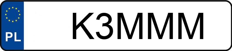 Numer rejestracyjny K3MMM posiada MERCEDES-BENZ GLC 300 MR`19 E6d X253 FL 4Matic