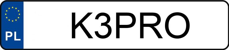 Numer rejestracyjny K3PRO posiada BMW M 5 4.4 MR`21 E6d F90 M Competition Steptronic