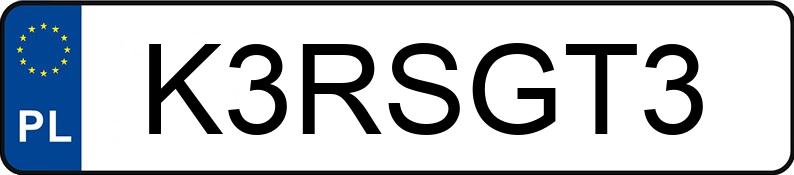Numer rejestracyjny K3RSGT3 posiada PORSCHE 911 MR`19 E6d GT3 RS Aut. Numer rejestracyjny K3RSGT3 posiada PORSCHE 911 MR`19 E6d GT3 RS Aut.