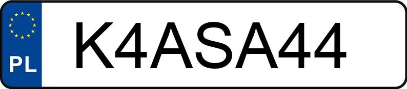 Registreringsnummeret K4ASA44 har BMW 520 Diesel DPF MR`10 E5 F10 520 Diesel DPF MR`10 E5 F10
