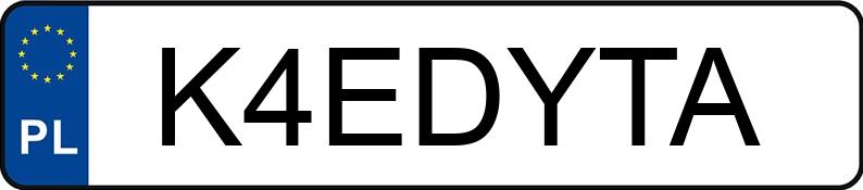 Numer rejestracyjny K4EDYTA posiada BMW X4 XDRIVE20I Numer rejestracyjny K4EDYTA posiada BMW X4 XDRIVE20I