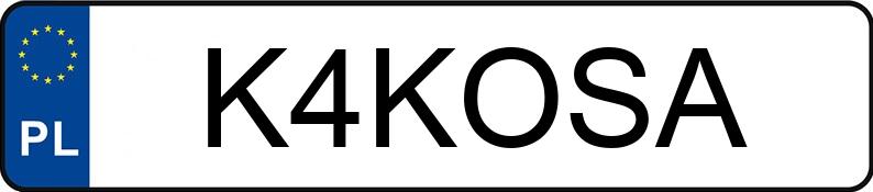 Numer rejestracyjny K4KOSA posiada PORSCHE Panamera MR`24 E6d GTS Aut.