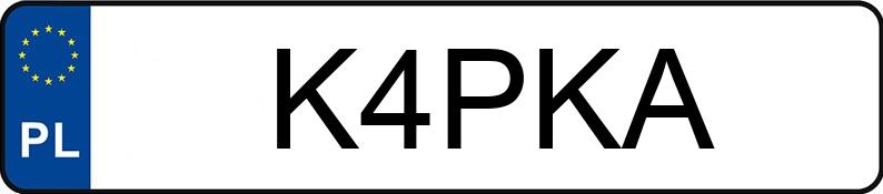 Numer rejestracyjny K4PKA posiada AUDI RS3 Quattro 2.5 TFSI MR`22 E6d 8Y performance S tronic