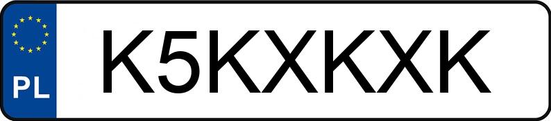 Numer rejestracyjny K5KXKXK posiada BMW X5 Diesel MR`23 E6d G05 xDrive40d Step