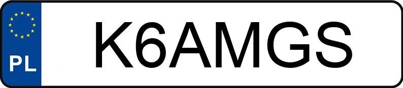 Numer rejestracyjny K6AMGS posiada MERCEDES-BENZ G 63 AMG MR`15 E6 463 G 63 AMG MR`15 E6 463