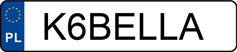 Numer rejestracyjny K6BELLA posiada BMW 318 Numer rejestracyjny K6BELLA posiada BMW 318