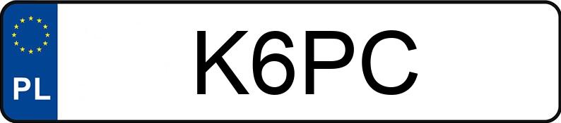 Numer rejestracyjny K6PC posiada DODGE Grand Caravan 3.6 Kat. MR`11 SXT Aut.
