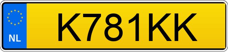 Registreringsnummeret K781KK har HYUNDAI KONA