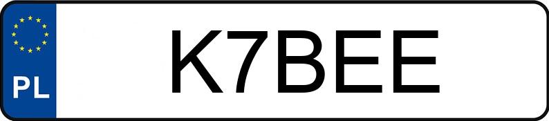 Numer rejestracyjny K7BEE posiada TRIUMPH Naked Bike Street Triple 765 RS