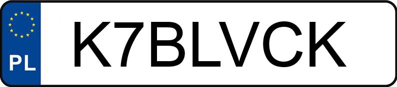 Numer rejestracyjny K7BLVCK posiada SEAT Leon 2.0 TSI MR`10 E4 1P Cupra R