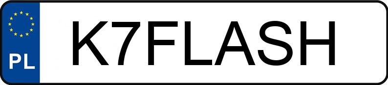 Numer rejestracyjny K7FLASH posiada BMW 435i Coupe MR`13 E5 F32 xDrive M Sport