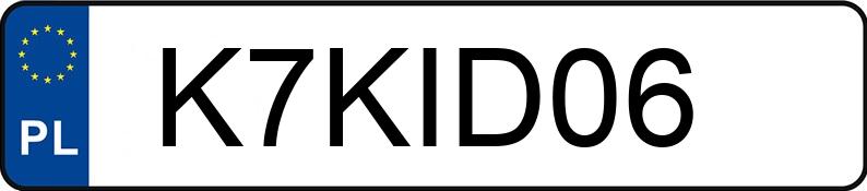 Numer rejestracyjny K7KID06 posiada BMW M2 Numer rejestracyjny K7KID06 posiada BMW M2