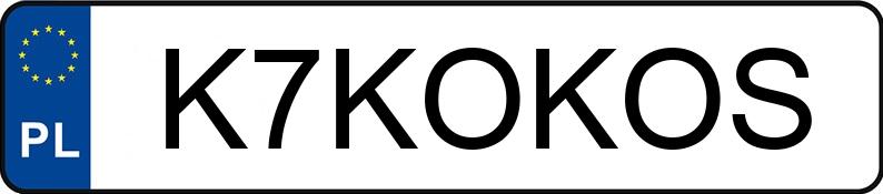 Numer rejestracyjny K7KOKOS posiada MERCEDES-BENZ AMG CLA 35 4MATIC