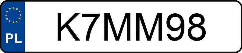 Die Registrierungsnummer K7MM98 hat PORSCHE 911 MR`19 E6d GT3 RS Aut.
