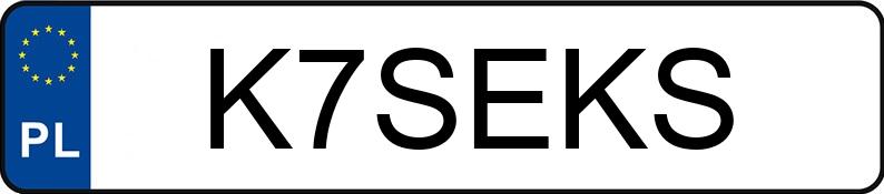 Numer rejestracyjny K7SEKS posiada AUDI A4 Quattro 3.0 TDi DPF MR`07 E4 B8 A4 Quattro 3.0 TDi DPF MR`07 E4 B8