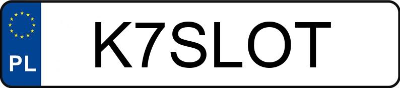 Numer rejestracyjny K7SLOT posiada RENAULT Clio R.S i GT MR`12 E6 Turbo RS 200 EDC