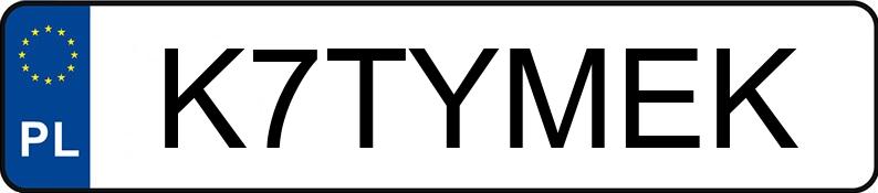 Numer rejestracyjny K7TYMEK posiada AUDI Q7 50 TDI MR`20 E6d 4J Q7 50 TDI MR`20 E6d 4J