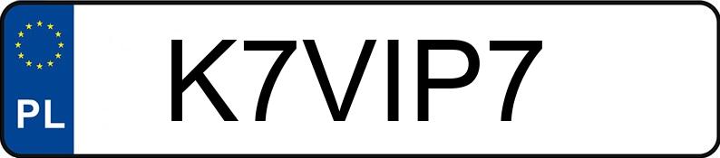 Numer rejestracyjny K7VIP7 posiada MERCEDES-BENZ S 350 D 4MATIC