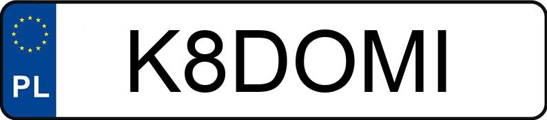 Numer rejestracyjny K8DOMI posiada BMW X1 1.5 MR`23 E6d U11 sDrive18i Step