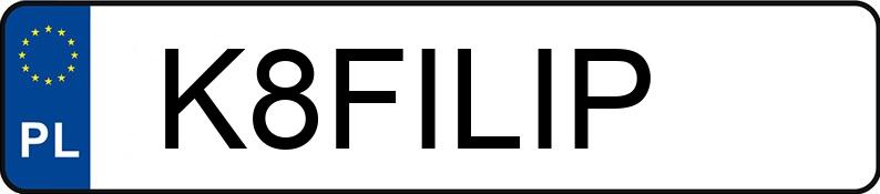 Numer rejestracyjny K8FILIP posiada TOYOTA Yaris 1.5 MR`24 E6d Comfort