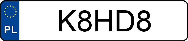 Numer rejestracyjny K8HD8 posiada HARLEY-DAVIDSON Sportster MR`22 Sportster S