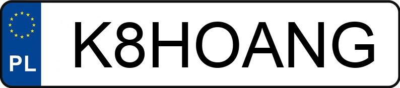 Numer rejestracyjny K8HOANG posiada HYUNDAI I 30N Numer rejestracyjny K8HOANG posiada HYUNDAI I 30N
