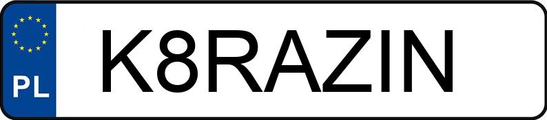 Numer rejestracyjny K8RAZIN posiada AUDI Q5 40 TDI MR`19 E6d FY Sport S tronic Numer rejestracyjny K8RAZIN posiada AUDI Q5 40 TDI MR`19 E6d FY Sport S tronic