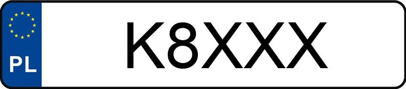 Numer rejestracyjny K8XXX posiada BMW 745i Kat. MR`02 E3 E65/E66 L Aut.