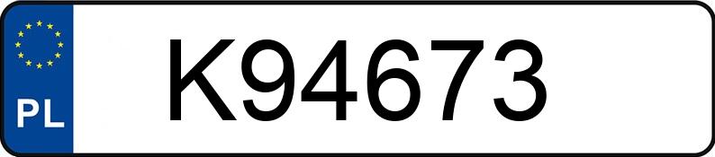 Numer rejestracyjny K94673 posiada MERCEDES-BENZ CLA