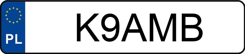 Numer rejestracyjny K9AMB posiada BMW X3 Diesel MR`22 E6d G01 xDrive30d M Sport
