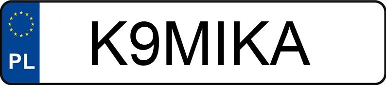 Numer rejestracyjny K9MIKA posiada AUDI A6 2.0 TDi MR`04 E3 4F A6 2.0 TDi MR`04 E3 4F