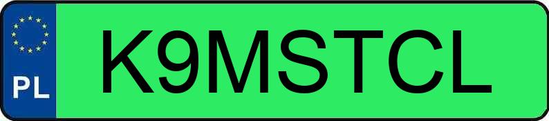 Numer rejestracyjny K9MSTCL posiada TESLA Model 3 MR`19 Standard Range 50kWh CVT