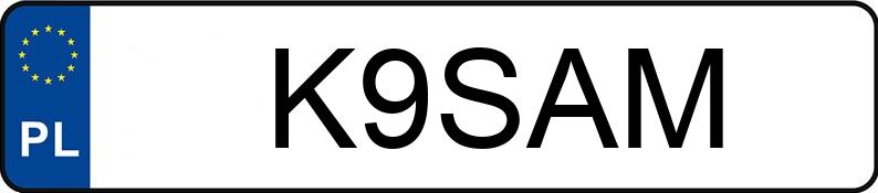 Numer rejestracyjny K9SAM posiada JEEP Wrangler Unlimited JL MR`19 E6d Sahara
