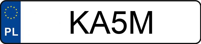 Numer rejestracyjny KA 5M posiada BMW 635 Kat. E24 - KA5M