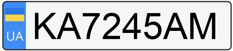 Numer rejestracyjny KA7245AM posiada Porsche Cayman