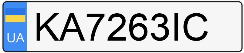 Le numéro d’enregistrement KA7263IC a Mazda 6