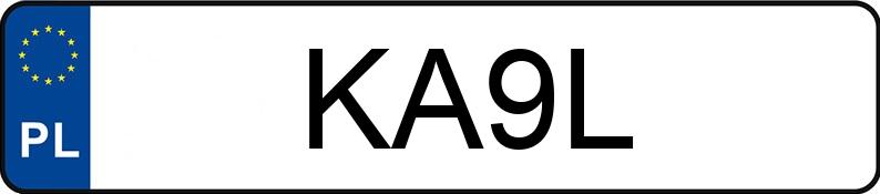 Numer rejestracyjny KA 9L posiada DODGE RAM 1500 - KA9L