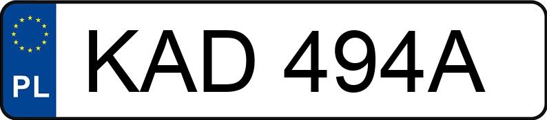 Numer rejestracyjny KAD 494A posiada BMW 525 TDS Kat. E34 525 TDS Kat. E34 - KAD494A