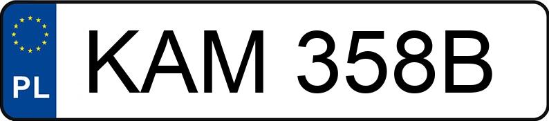 Numer rejestracyjny KAM 358B posiada DAEWOO Tico 0.8 Kat. 800 DX Aut. - KAM358B