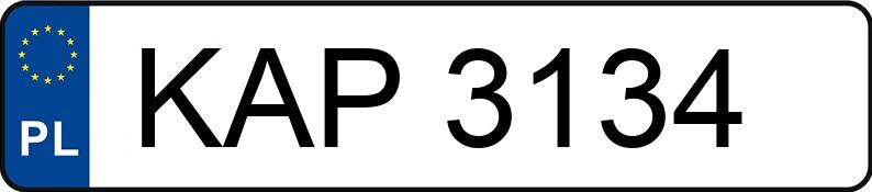 Numer rejestracyjny KAP 3134 posiada POLSKI FIAT 126P 650 - KAP3134