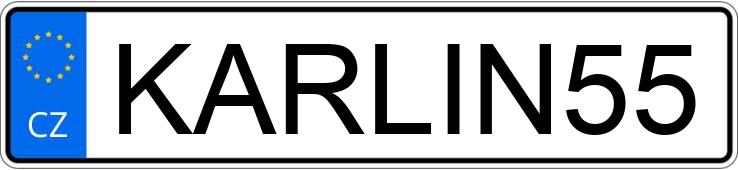 Numer rejestracyjny KARLIN55 posiada ABARTH 500