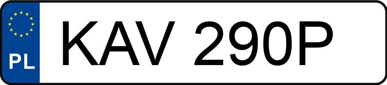 Numer rejestracyjny KAV 290P posiada Kenworth K100 - KAV290P