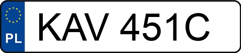 Numer rejestracyjny KAV451C posiada DAEWOO Espero 1.5 16V Kat. GL