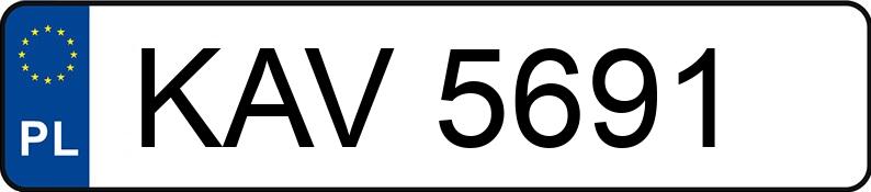 Numer rejestracyjny KAV 5691 posiada POLSKI FIAT 125 P 1500 - KAV5691