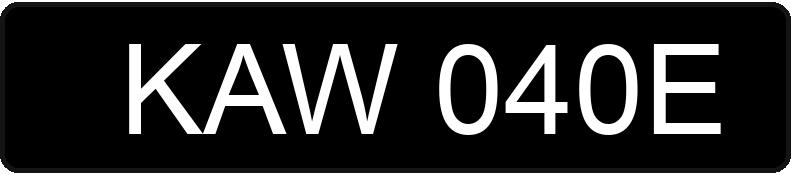 Numer rejestracyjny KAW 040E posiada FSO POLONEZ - KAW040E